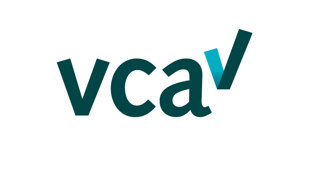 VCA-logo met blauwgroene en donkergroene kleuren door Van Weenen Bouwbedrijf